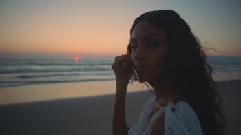 Movie still from “Masego - Mystery Lady” (2021), directed by Douglas Bernardt – Close Up shot, Low angle