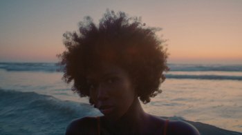 Movie still from “Masego - Mystery Lady” (2021), directed by Douglas Bernardt – Close Up shot, Over the shoulder angle