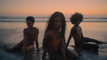 Movie still from “Masego - Mystery Lady” (2021), directed by Douglas Bernardt – Medium shot, High angle