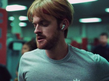 Movie still from “James Blake - Say What You Will” (2021), directed by Bear Damen – Close Up shot, Low angle