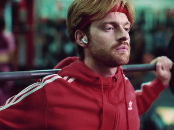 Movie still from “James Blake - Say What You Will” (2021), directed by Bear Damen – Close Up shot, Low angle