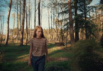 Movie still from “Annet X - Bylo Nebylo” (2021), directed by Jara Moravec – Wide shot, High angle