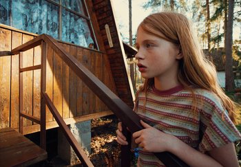 Movie still from “Annet X - Bylo Nebylo” (2021), directed by Jara Moravec – Medium shot, Low angle