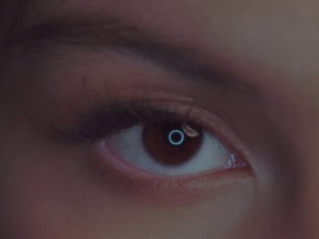 Movie still from “Olivia Rodrigo - good 4 u” (2021), directed by Petra Collins – Extreme Close Up shot, Overhead angle