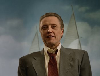 Movie still from “Fatboy Slim - Weapon Of Choice” (2021), directed by Spike Jonze – Close Up shot, Low angle