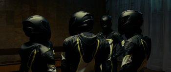 Movie still from “Royal Blood - Limbo” (2021), directed by João Retorta – Medium shot, Low angle
