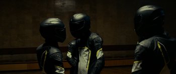 Movie still from “Royal Blood - Limbo” (2021), directed by João Retorta – Medium shot, Low angle