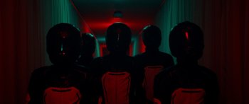 Movie still from “Royal Blood - Limbo” (2021), directed by João Retorta – Medium shot, Low angle