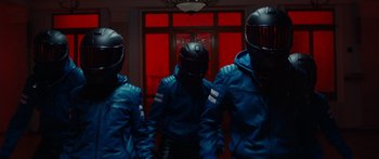 Movie still from “Royal Blood - Limbo” (2021), directed by João Retorta – Medium shot, Low angle