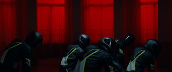 Movie still from “Royal Blood - Limbo” (2021), directed by João Retorta – Medium shot, Low angle
