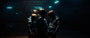Movie still from “Royal Blood - Limbo” (2021), directed by João Retorta – Medium shot, Low angle