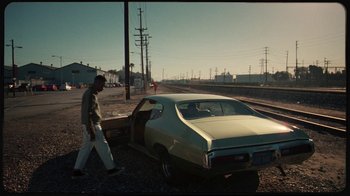 Movie still from “Giveon - Heartbreak Anniversary” (2021), directed by Salomon Ligthelm – Wide shot, High angle