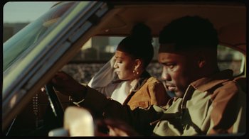 Movie still from “Giveon - Heartbreak Anniversary” (2021), directed by Salomon Ligthelm – Close Up shot, Over the shoulder angle