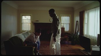 Movie still from “Giveon - Heartbreak Anniversary” (2021), directed by Salomon Ligthelm – Wide shot, High angle