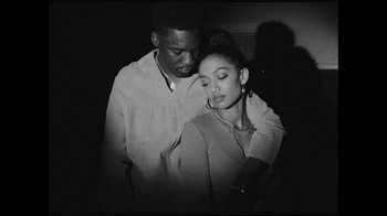 Movie still from “Giveon - Heartbreak Anniversary” (2021), directed by Salomon Ligthelm – Medium shot, Low angle