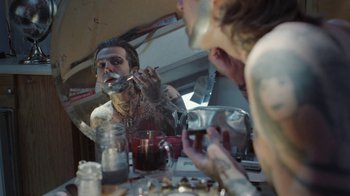 Movie still from “The Neighbourhood - Stargazing” (2021), directed by Ramez Silyan – Close Up shot, Over the shoulder angle