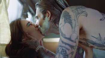 Movie still from “The Neighbourhood - Stargazing” (2021), directed by Ramez Silyan – Close Up shot, Low angle