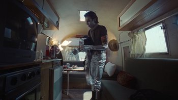 Movie still from “The Neighbourhood - Stargazing” (2021), directed by Ramez Silyan – Medium shot, Low angle