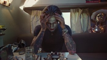 Movie still from “The Neighbourhood - Stargazing” (2021), directed by Ramez Silyan – Close Up shot, High angle