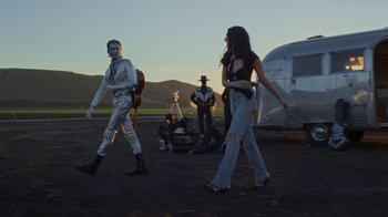 Movie still from “The Neighbourhood - Stargazing” (2021), directed by Ramez Silyan – Wide shot, Low angle