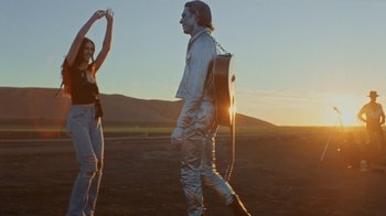 Movie still from “The Neighbourhood - Stargazing” (2021), directed by Ramez Silyan – Medium shot, Low angle