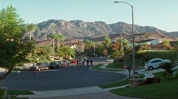 Movie still from “The Neighbourhood - Stargazing” (2021), directed by Ramez Silyan – Extreme Wide shot, High angle