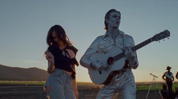 Movie still from “The Neighbourhood - Stargazing” (2021), directed by Ramez Silyan – Medium shot, Low angle