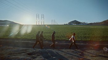 Movie still from “The Neighbourhood - Stargazing” (2021), directed by Ramez Silyan – Extreme Wide shot, Low angle