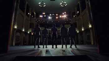 Movie still from “The Neighbourhood - Stargazing” (2021), directed by Ramez Silyan – Extreme Wide shot, Low angle