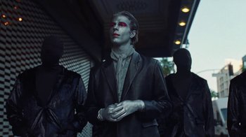 Movie still from “The Neighbourhood - Stargazing” (2021), directed by Ramez Silyan – Medium shot, Low angle