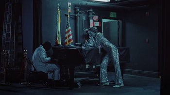 Movie still from “The Neighbourhood - Stargazing” (2021), directed by Ramez Silyan – Wide shot, Low angle