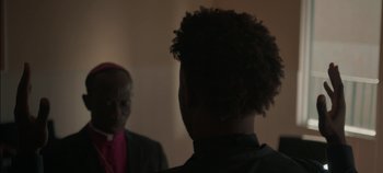 Movie still from “Nana - King’s Blvd” (2020), directed by Andrew Litten – Close Up shot, Over the shoulder angle