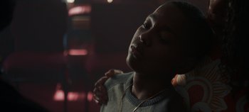 Movie still from “Nana - King’s Blvd” (2020), directed by Andrew Litten – Close Up shot, Over the shoulder angle