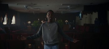 Movie still from “Nana - King’s Blvd” (2020), directed by Andrew Litten – Medium shot, Over the shoulder angle