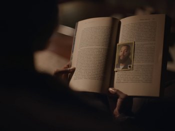 Movie still from “Sam Dew - NTWFL” (2020), directed by Young Replicant – Extreme Close Up shot, High angle