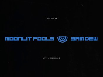 Movie still from “Sam Dew - NTWFL” (2020), directed by Young Replicant – Wide shot, Overhead angle