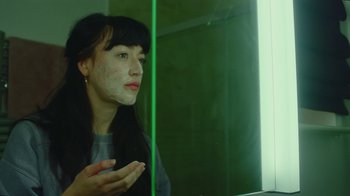 Movie still from “Declan J Donovan - Perfectly Imperfect” (2020), directed by Dan French – Close Up shot, Over the shoulder angle