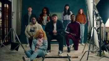 Movie still from “Declan J Donovan - Perfectly Imperfect” (2020), directed by Dan French – Wide shot, High angle