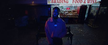 Movie still from “Ghetts feat. Skepta - IC3” (2020), directed by Hector Dockrill – Medium shot, Low angle