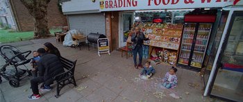 Movie still from “Ghetts feat. Skepta - IC3” (2020), directed by Hector Dockrill – Extreme Wide shot, High angle