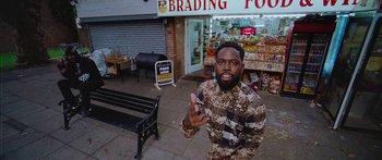 Movie still from “Ghetts feat. Skepta - IC3” (2020), directed by Hector Dockrill – Medium shot, Low angle