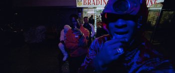 Movie still from “Ghetts feat. Skepta - IC3” (2020), directed by Hector Dockrill – Close Up shot, Low angle