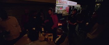 Movie still from “Ghetts feat. Skepta - IC3” (2020), directed by Hector Dockrill – Wide shot, High angle