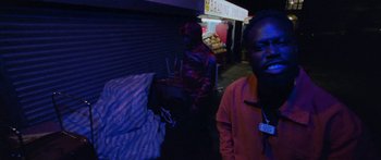 Movie still from “Ghetts feat. Skepta - IC3” (2020), directed by Hector Dockrill – Medium shot, Low angle