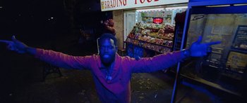 Movie still from “Ghetts feat. Skepta - IC3” (2020), directed by Hector Dockrill – Medium shot, Low angle