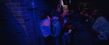 Movie still from “Ghetts feat. Skepta - IC3” (2020), directed by Hector Dockrill – Medium shot, Low angle