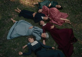 Movie still from “Katarzia - Even Water Burns” (2020), directed by Jay Walker – Wide shot, Overhead angle