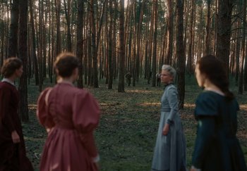 Movie still from “Katarzia - Even Water Burns” (2020), directed by Jay Walker – Wide shot, Over the shoulder angle