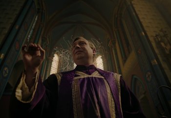 Movie still from “Katarzia - Even Water Burns” (2020), directed by Jay Walker – Medium shot, Low angle