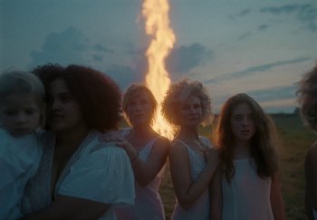 Movie still from “Katarzia - Even Water Burns” (2020), directed by Jay Walker – Medium shot, Low angle